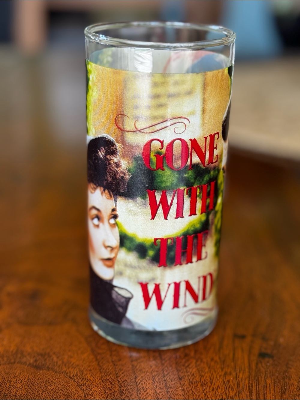 Gone With The Wind Vintage Style Highball Glass Scarlett O’Hara Rhett Butler